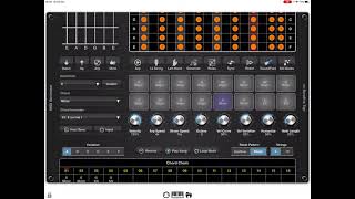 Guitar strum pattern made with Midi Strummer on iOS [upl. by Leavitt427]