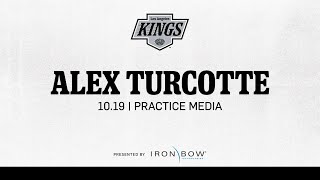 Forward Alex Turcotte  1019 LA Kings Practice in El Segundo [upl. by Eelrahc]