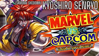 Kyoshiro Senryo Samurai Shodown  Marvel vs Capcom Style [upl. by Renwick]