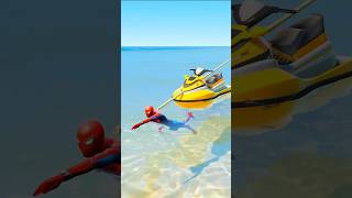 Who Is Stronger 💪 SPIDERMAN VS HULK GTA V CHALLENGE 🔥 shorts spiderman cartoon [upl. by Kcirdek734]