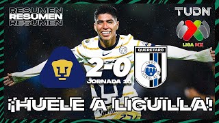 Resumen y goles  Pumas 20 Querétaro  Liga Mx AP2024  J16  TUDN [upl. by Cunningham]