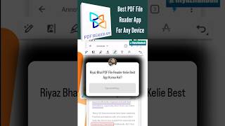 Best PDF File Reader Application xodo shorts pdf android adobe [upl. by Nitsirk]