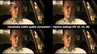 Handbrake x264 quotConstant Qualityquot RF comparisons [upl. by Gorey]