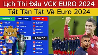 🛑 Lịch Thi Đấu VCK EURO 2024  Xem trực Tiếp Tại Đâu  Tất Tần Tật Về Euro 2024 [upl. by Ainoloppa]