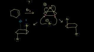 Halogenation  Alkenes and Alkynes  Organic chemistry  Khan Academy [upl. by Ylrak]