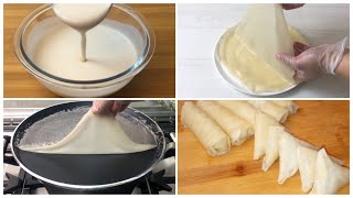 Ramadan Special Recipe  Easy Samosa amp Roll Patti with Liquid Dough In Pan No kneading amp rolling 🙂 [upl. by Edda636]