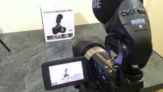 Rode Stereo Videomic Pro  Unboxing amp audio test [upl. by Kcub93]