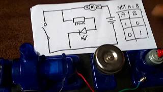 quotNOT Gatequot circuit for LED  Experiment 22  Tronex 100 Circuit Science [upl. by Dlaner706]