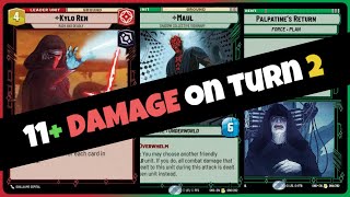 Kylo Ren Aggro Deck Build  Shadows of the Galaxy  Star Wars Unlimited [upl. by Mchail]