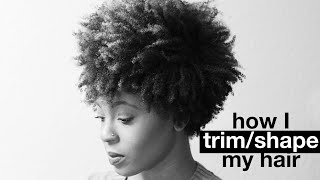 How I Trim amp Shape My Natural Hair  askpRoy [upl. by Adler]