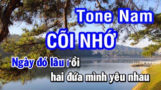 Karaoke Cõi Nhớ Tone Nam Dm  Nhan KTV [upl. by Seraphim832]