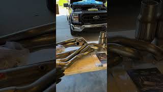 Ford F150 50 Coyote Long Tube Headers before and after mechanic exhaust diy ford f150 [upl. by Rudiger13]