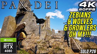 Pax Dei Zebians amp Wolves amp Growlers RTX 4080 4K Solo Gameplay P26 [upl. by Ladew]