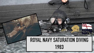 Royal Navy Saturation diving informational video from 1983 [upl. by Ellenohs395]