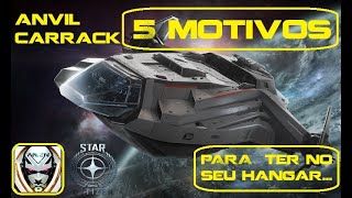 Star citizen Anvil Carrack A Melhor Nave de Exploração 5 Motivos para Ter uma [upl. by Ardeid]