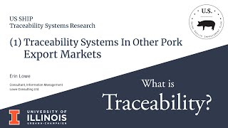 Traceability Systems in Other Pork Export Markets  Part 1 [upl. by Lenahtan]