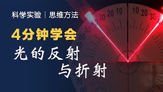 直观演示！4分钟学会光的反射和折射 [upl. by Anib]