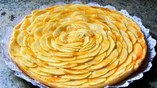 Tarta de manzana con crema pastelera Receta clásica [upl. by Donni]