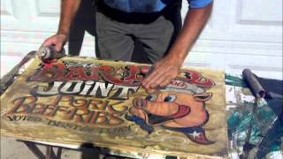 Zekes Antique Signs to Print making [upl. by Airat774]