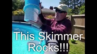 INTEX POOL SKIMMER  How to set up you above ground pool skimmer and how it works [upl. by Ynnav232]