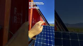 AUX Single Mini Split installed on Solar Powered Shipping Container [upl. by Heurlin]