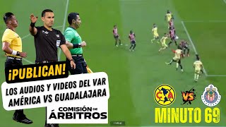 Publican los audios del VAR de la semifinal América vs Chivas revisando la jugada de Lichnovsky [upl. by Benedick]