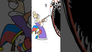 Guess which one is correct TADC episode 3 Pomni and Kinger vs Angel moment Paper Animation shrots [upl. by Goldia366]