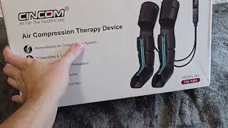 CINCOM Leg Massager Air Compression 3 in 1 Leg Massager for Foot Calf amp Thigh Review [upl. by Musa]