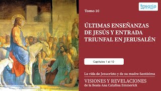 VISIONES Y REVELACIONES DE ANA CATALINA EMMERICK TOMO 10 VIDA PÚBLICA DE JESÚS capítulos 1 a 11 [upl. by Pitarys]