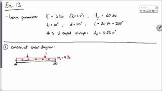 CE 413 Lecture 22 Shear Design of RC Beams contd 20160316 [upl. by Cirederf]