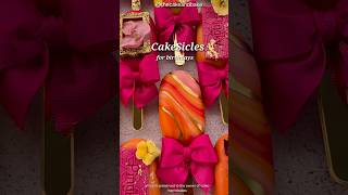 CakeSicles for birthday icecreamcake cake popsicle brownie cakedecorating reels shorts video [upl. by Hurff745]