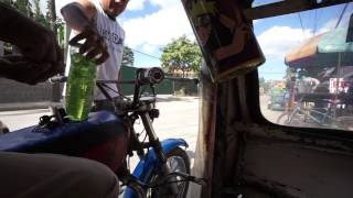 Philippines tricycle ride from Robinson to Maligaya [upl. by Tabby751]