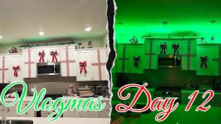 Vlogmas Day 12  Decorating My KITCHEN for Christmas  Advent Calendar Surprise [upl. by Sinnej]