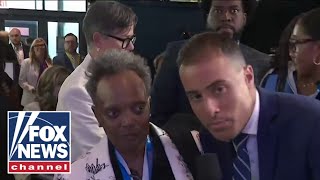 Jesse Watters Primetime questions DNC attendees [upl. by Anilatac]