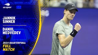 Jannik Sinner vs Daniil Medvedev Full Match  2024 US Open Quarterfinal [upl. by Nedda]