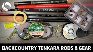 Backcountry tenkara fishing gear  Tenkara USA Satoki vs Hane vs Ito vs Rhodo vs Tenryu TF39TA [upl. by Strephonn]