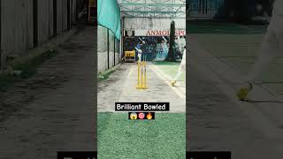 Brilliant bowled 😱🎯🔥 spinner bowling left arm spinners shorts cricket youtubeshorts viral [upl. by Eegnat510]