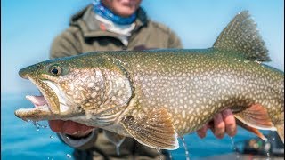 REMOTE FISHING The Largest Lake in The USA  MEGA Trout [upl. by Lasley456]