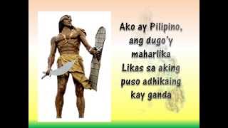 Ako Ay Pilipino lyrics with Kuh Ledesma [upl. by Aciamaj]