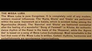 Missa Luba 1965 Lutuku y a Bene Kanyoka mourning A2 [upl. by Nilyac329]