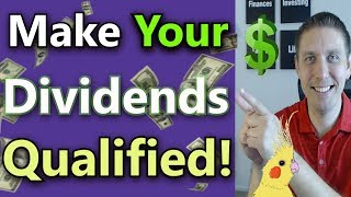 Qualified Dividends Fully Explained How To Pay Less Tax On Dividends Dividend Income Investing [upl. by Aicad]