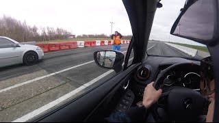 Clio 4 RS1 16 200 vs Mégane 2 RS 20 225  Départ Arrêté [upl. by Yddub203]