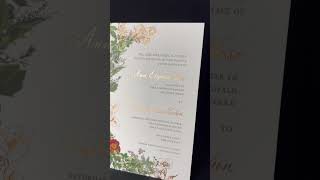 Offset  Foil  Letterpress Wedding Invitations [upl. by Anoirb449]