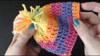 CROCHET BABY HAT LOOK Quick baby hat in less than 15min [upl. by Steven]