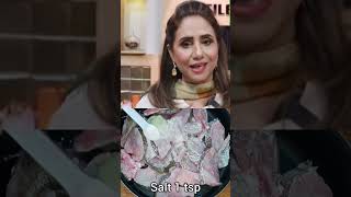 Chef Rida Aftab ny fish ki smell ko khtem krnay ka tarika btayaridaaftab fish viralshortsshorts [upl. by Aineg]