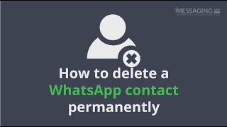 How to delete a WhatsApp contact permanently [upl. by Eanyl]