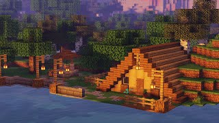 MINECRAFT  How to build a cute hut [upl. by Win746]