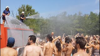 OZORA Festival  Fire Engine Party Pumpui Stage [upl. by Ellenwad803]