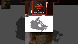 Minimum wage by province canadiancitizenshipexam minimumpay canadalife canadajobs canadianpay [upl. by Divd448]