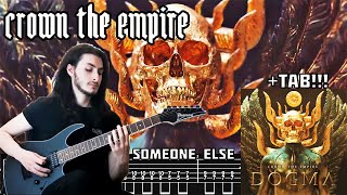 CROWN THE EMPIRE  Someone Else Guitar Cover  TAB [upl. by Atirat]